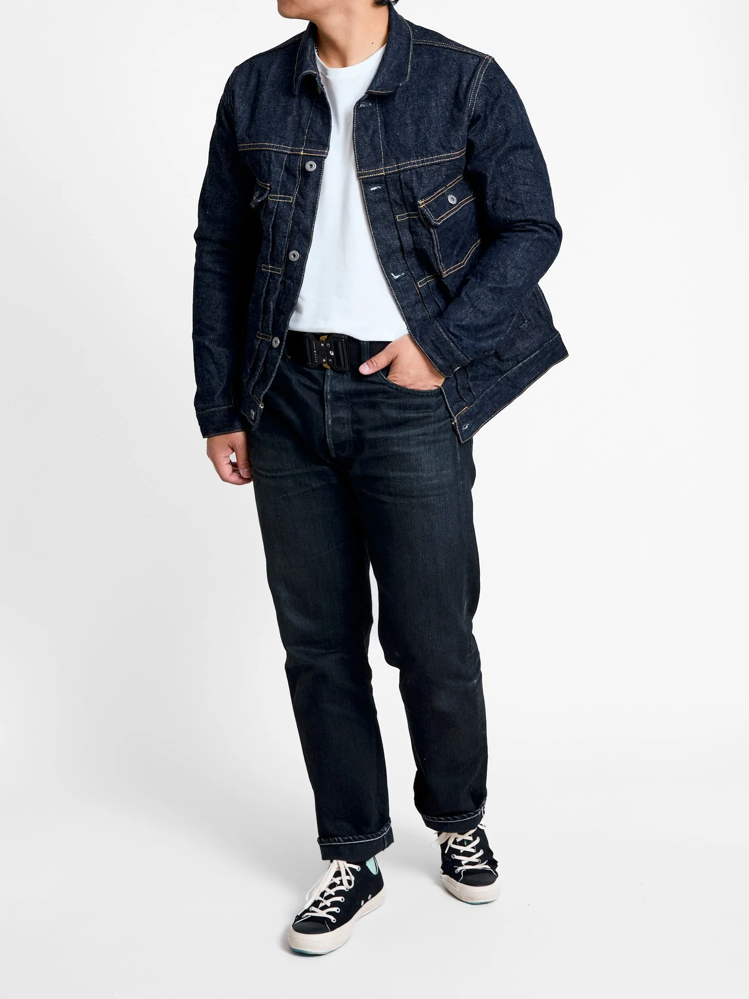 02516P "Sleeping Demon" Natural Indigo 15.5oz Selvedge Denim Jacket