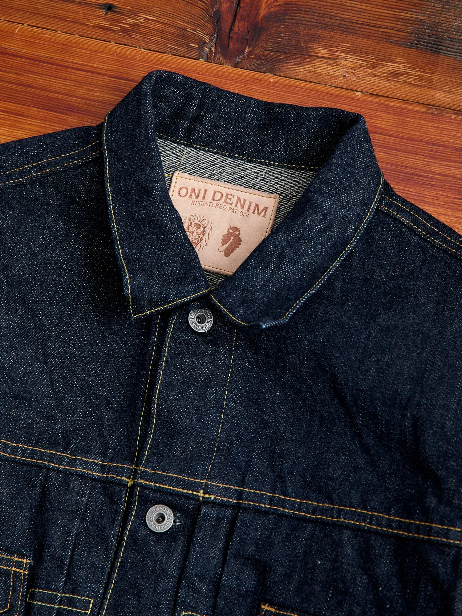 02516P "Sleeping Demon" Natural Indigo 15.5oz Selvedge Denim Jacket