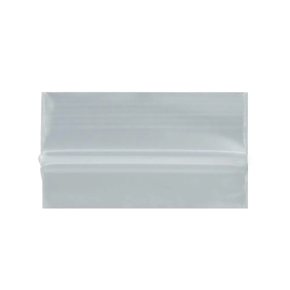 200 Pc Reclosable Clear Poly Bags W 1 1/2x 1 1/2 H Seal Lock Bag 2 Mil Storage