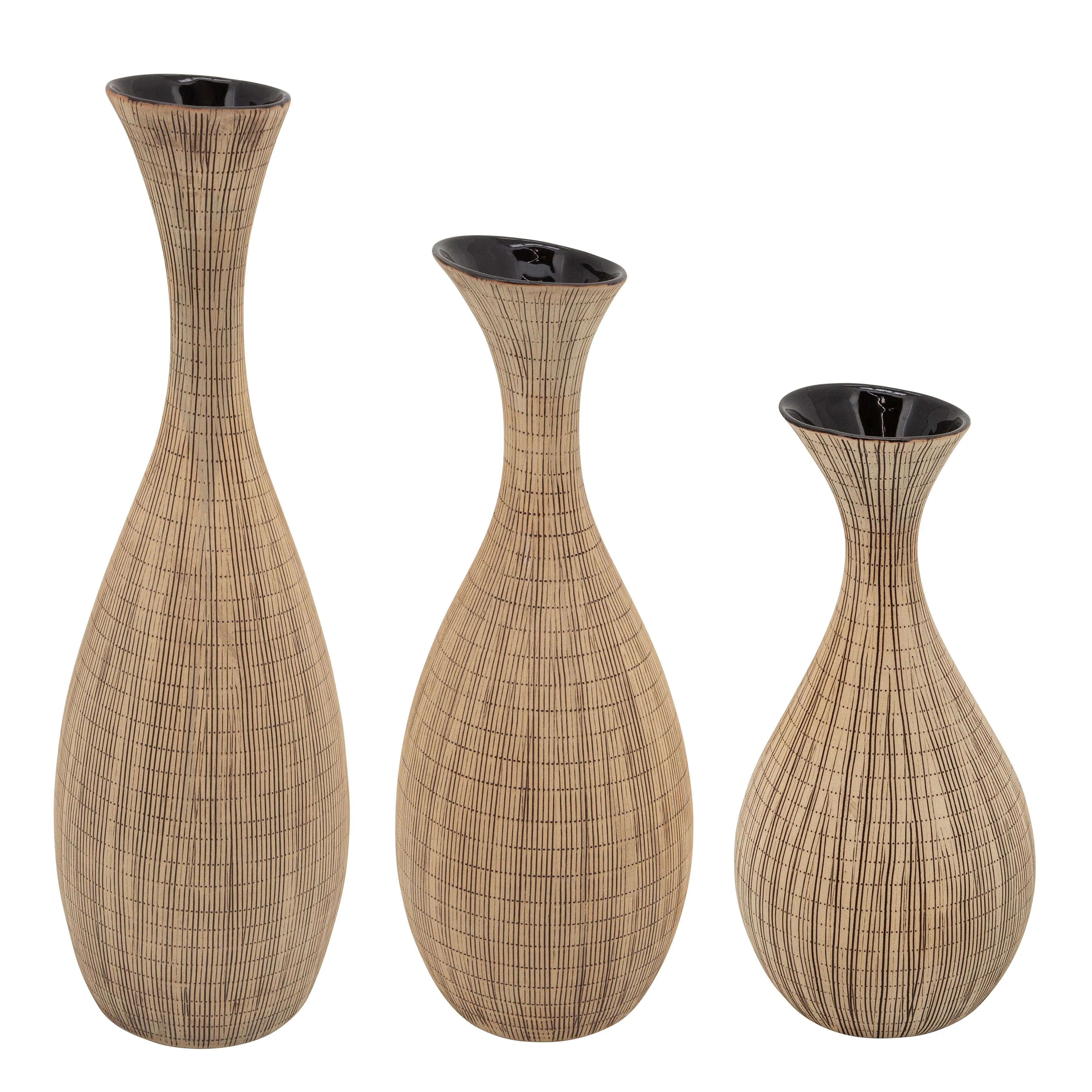 20"H Sorori Vase, Beige