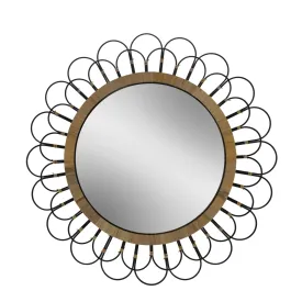 36" Daisy Wall Mirror, Black