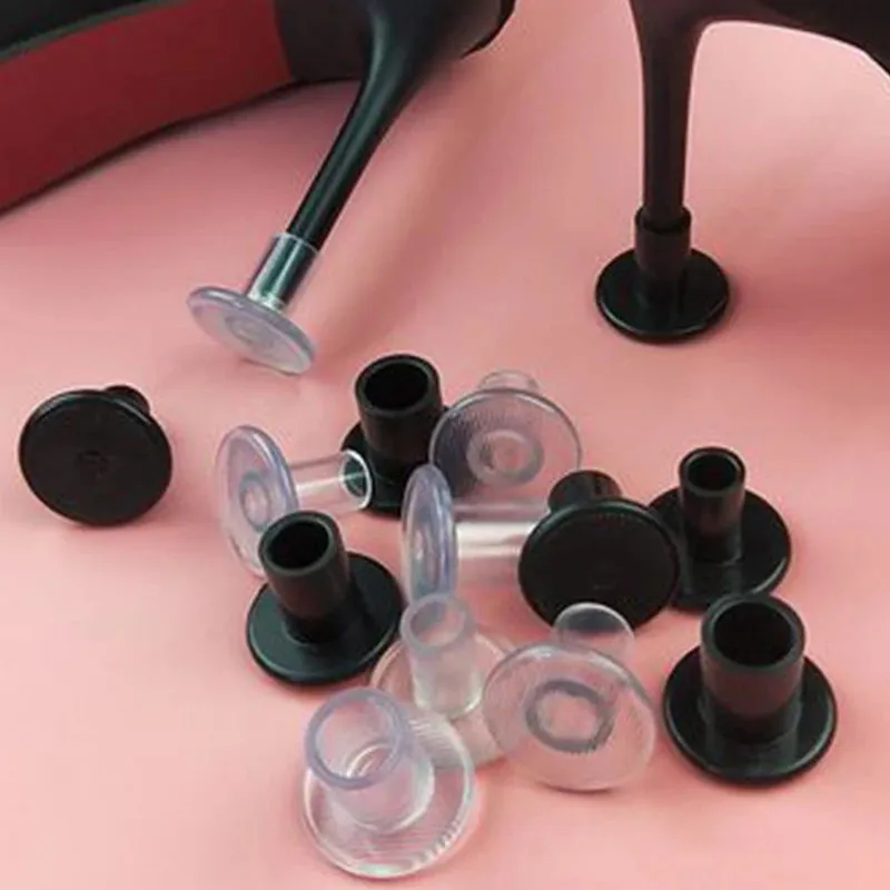 4pcs Non-slip High Heel Protector Covers High Heels Round Protective Stoppers Wearable Silence Heel Cover Shockproof Accessory