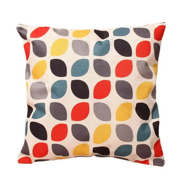9 Styles Home Colorful Throw Pillow Case Cover 43*43cm