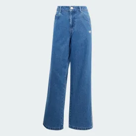 ADICOLOR DENIM 3-STRIPES TRACK PANTS - Blue