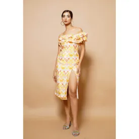 AHI Clothing Digital Printed Midi Dress