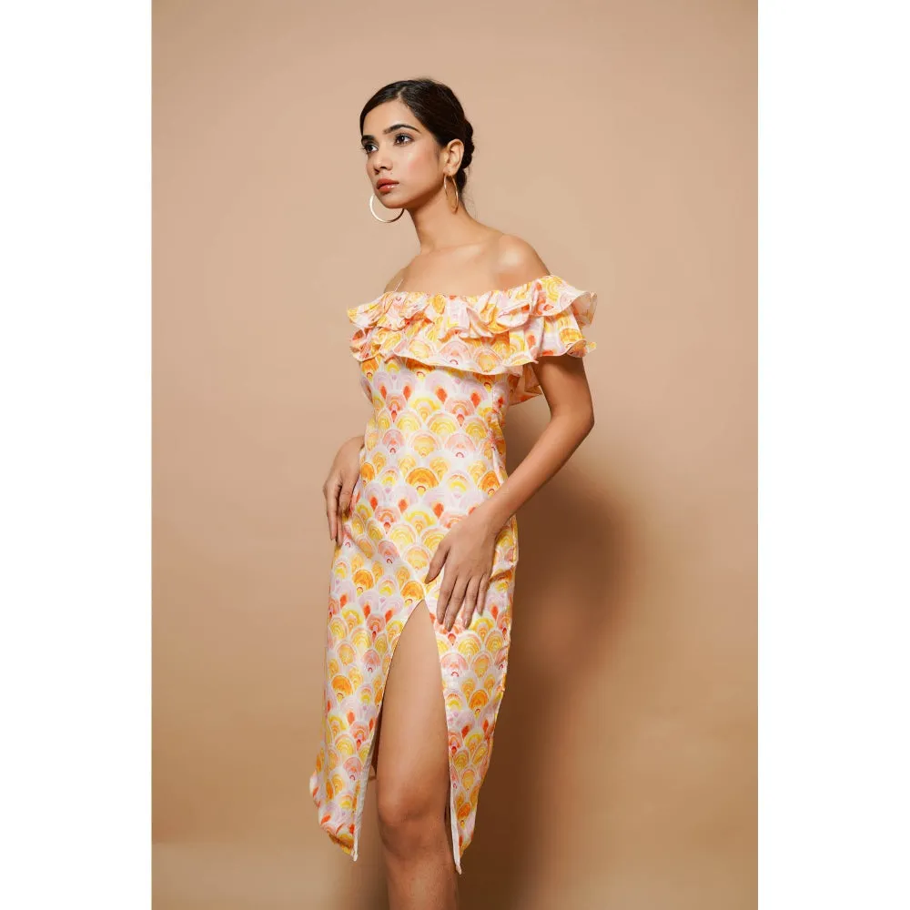 AHI Clothing Digital Printed Midi Dress