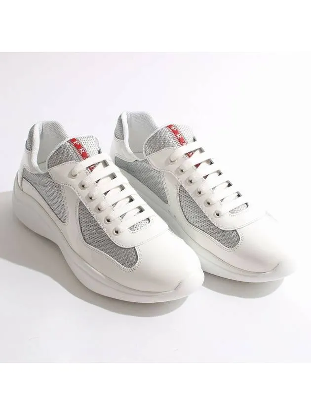 America's Cup Low Top Sneakers Silver White