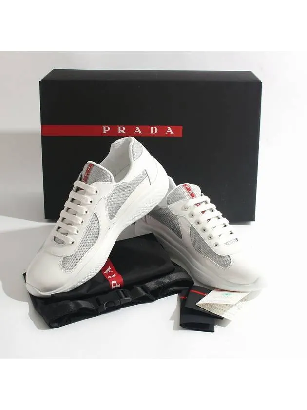 America's Cup Low Top Sneakers Silver White