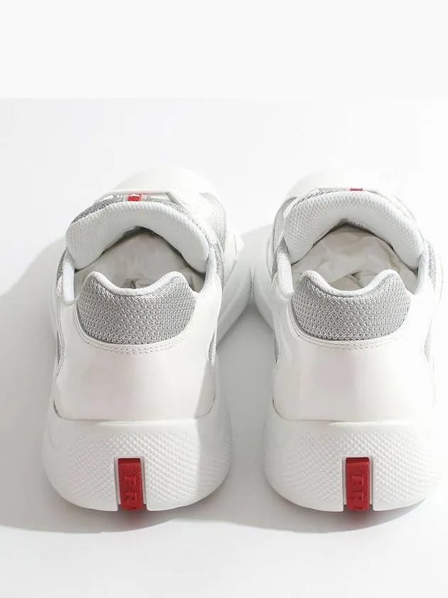 America's Cup Low Top Sneakers Silver White