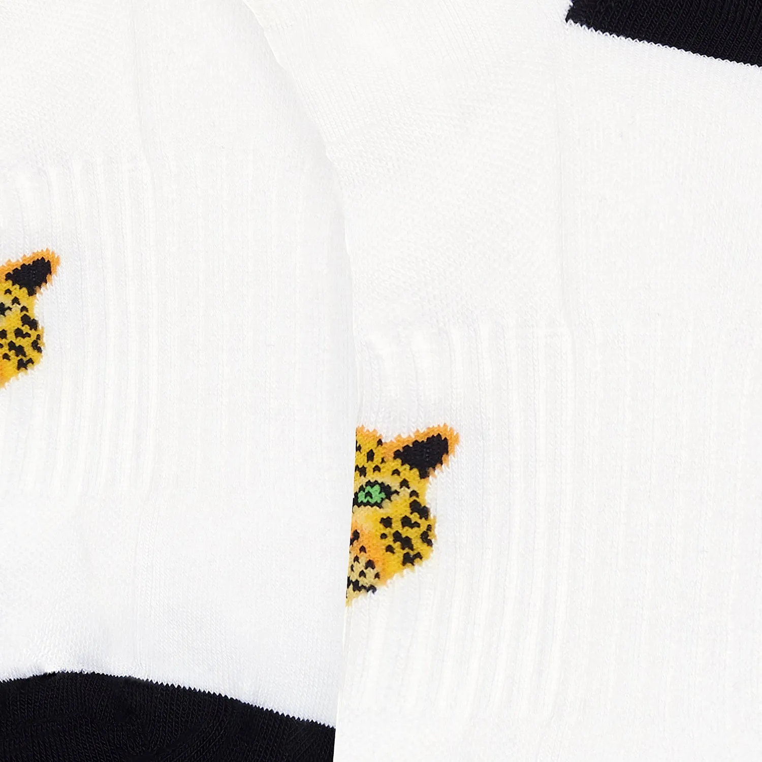 Ankle Athletic Leopard - White
