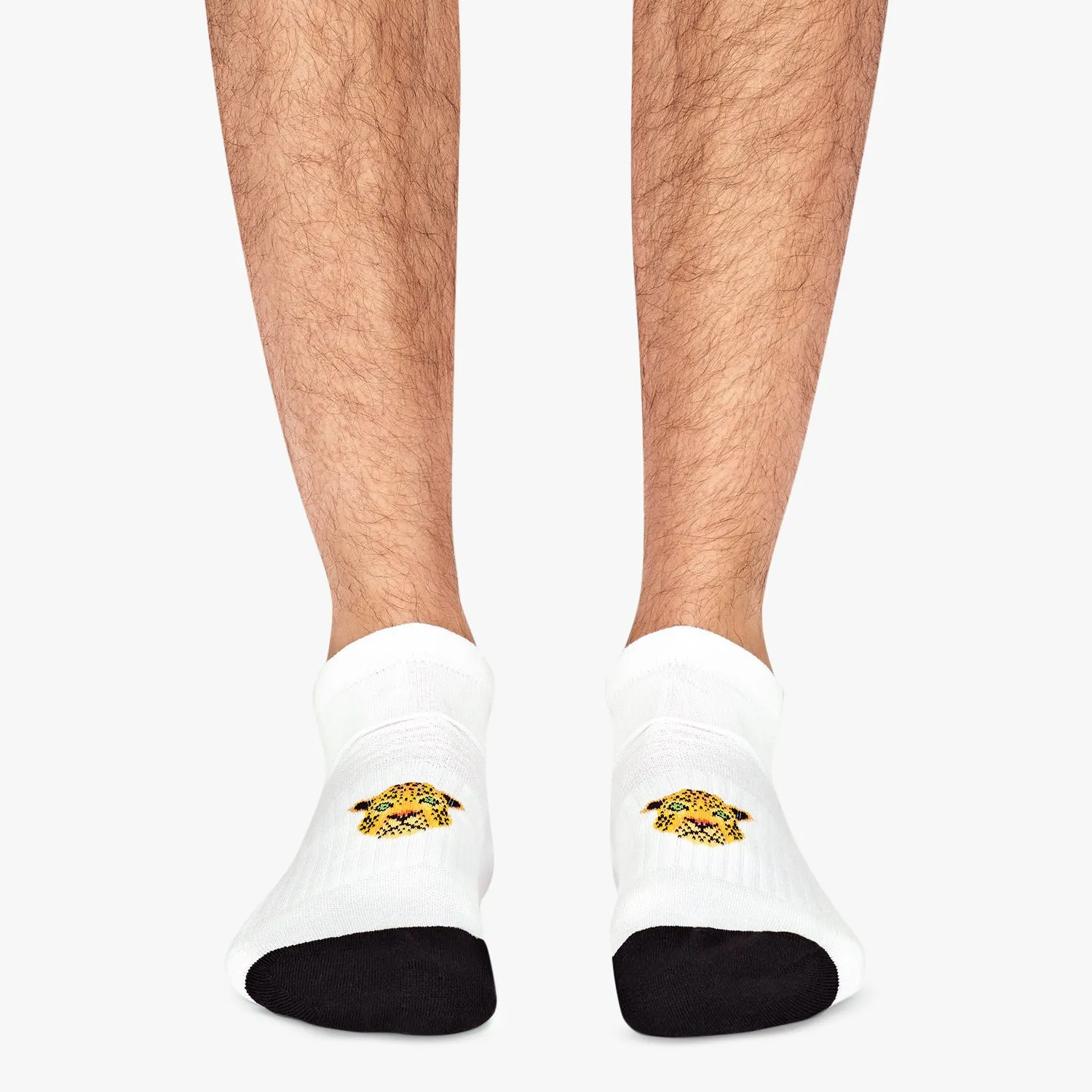 Ankle Athletic Leopard - White