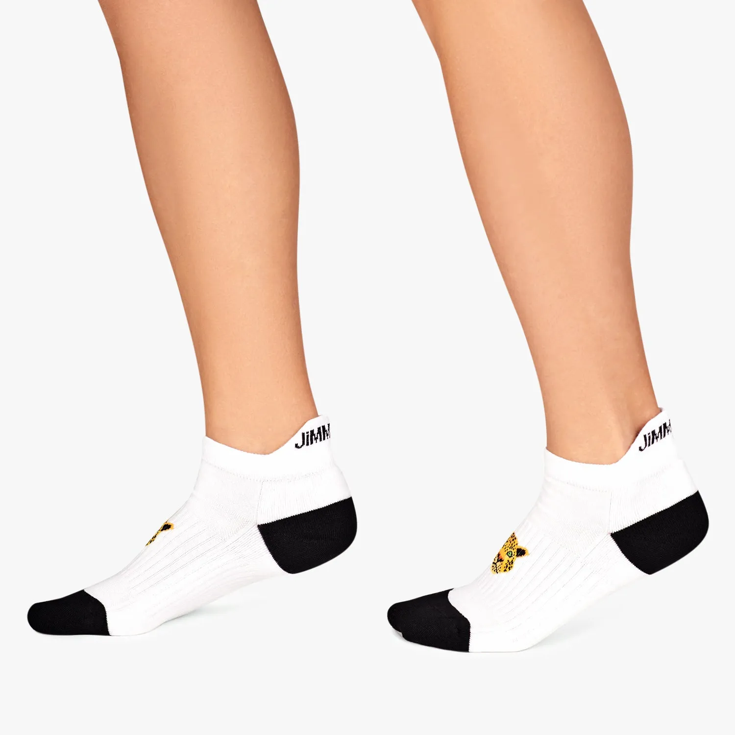 Ankle Athletic Leopard - White