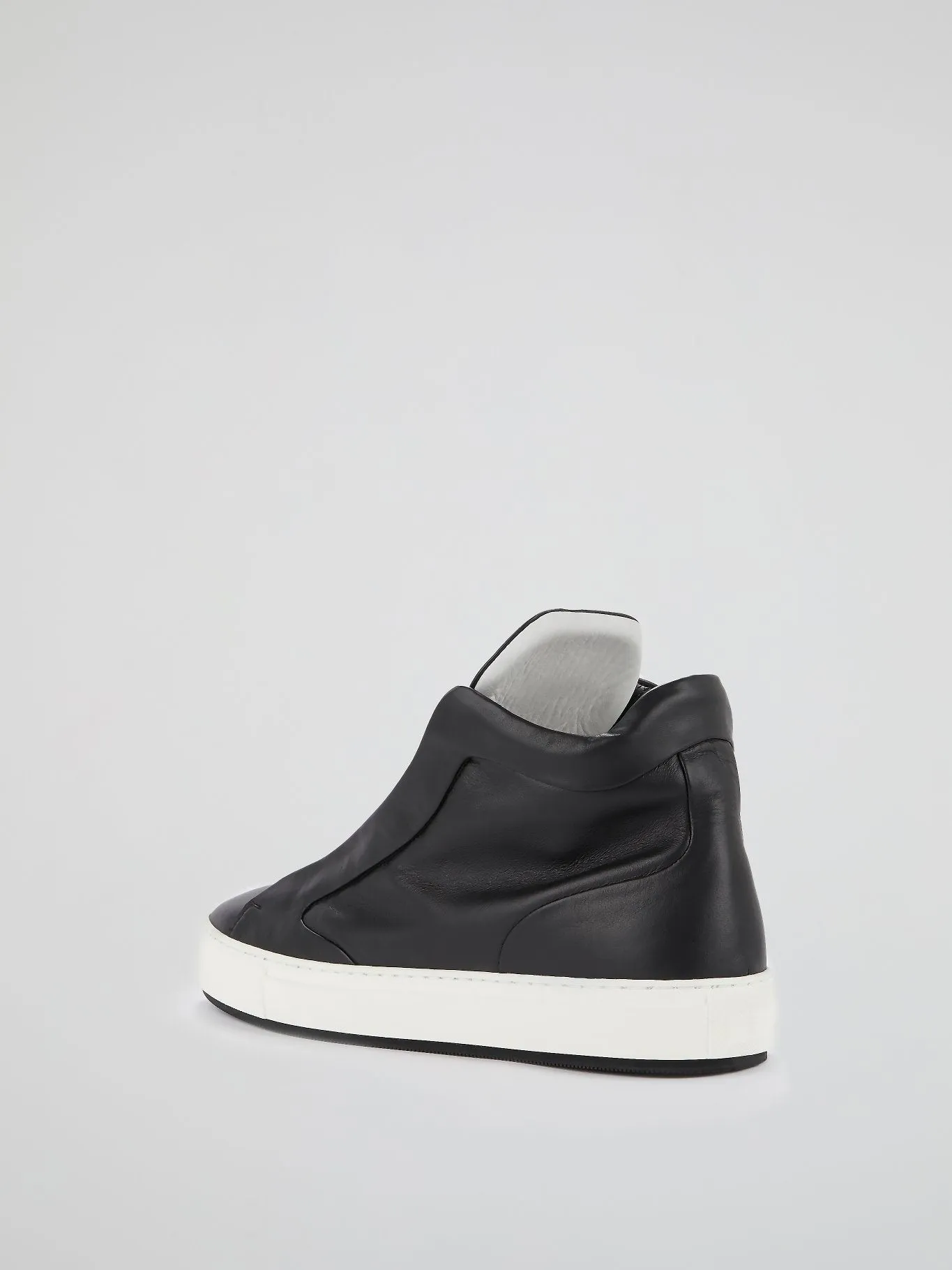 Black Logo Flap Sneakers