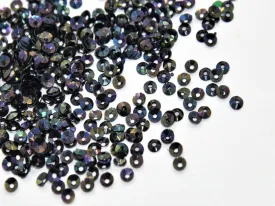 Black Rainbow Centrehole Plastic Sequins(Wholesale)