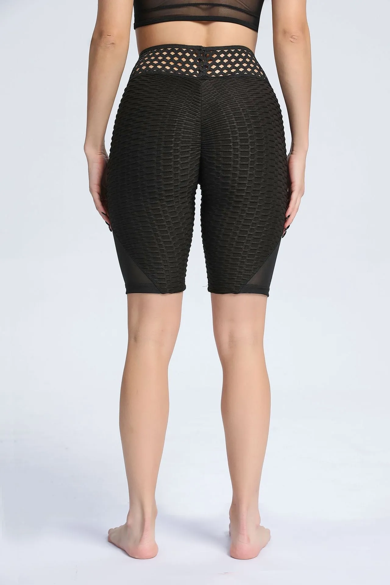 Butt Lifting Short with Mesh Insert