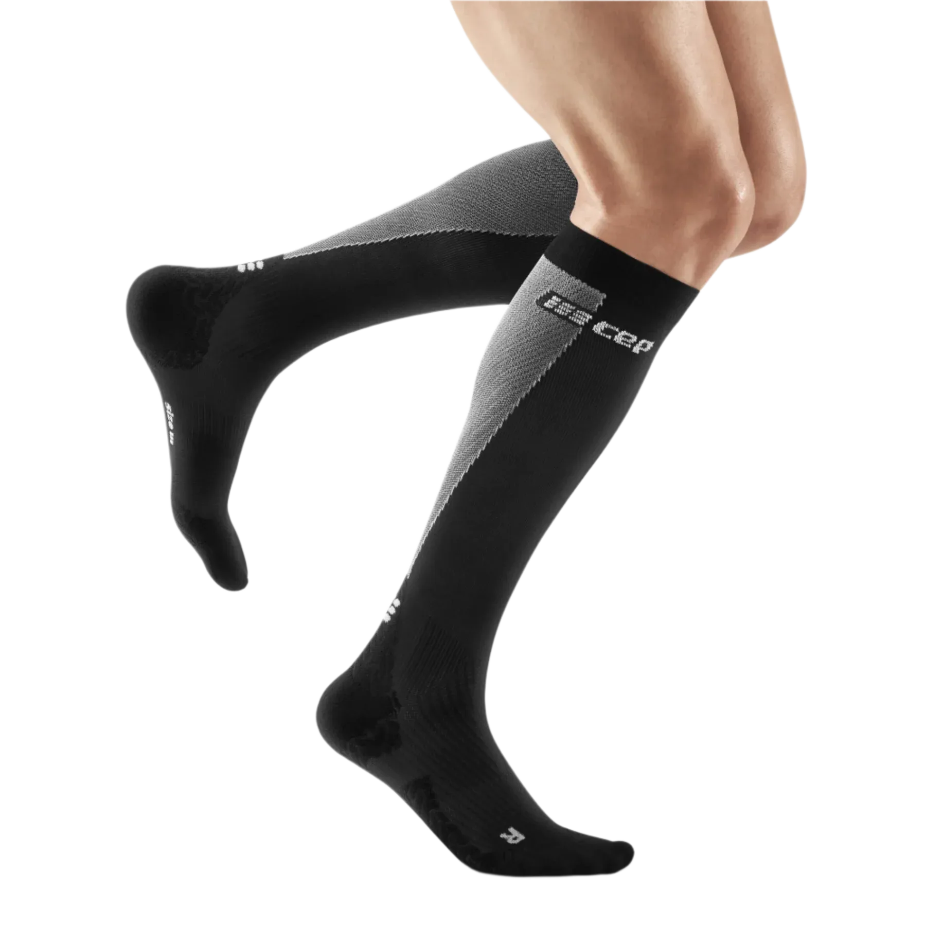 CEP | Ultralight Tall Compression Socks | Men's | Black/Grey