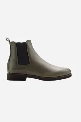 Chelsea Boots - Military Green Calf