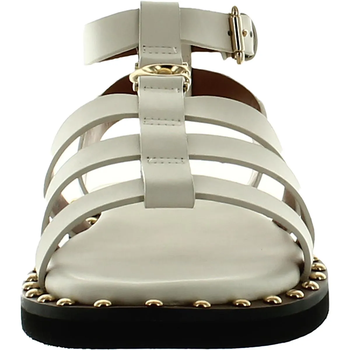 Coach Womens Giselle  Leather Studded Strappy Sandals