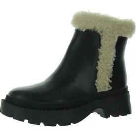 Coach Womens JANE Leather Booties Ankle Boots