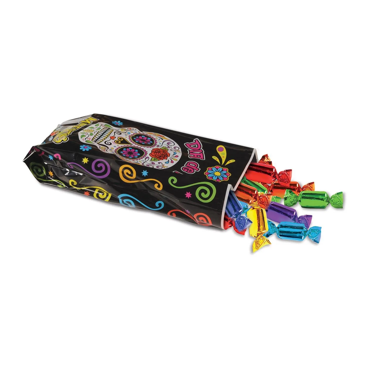 Day Of The Dead Cello Bags (25 per Package)