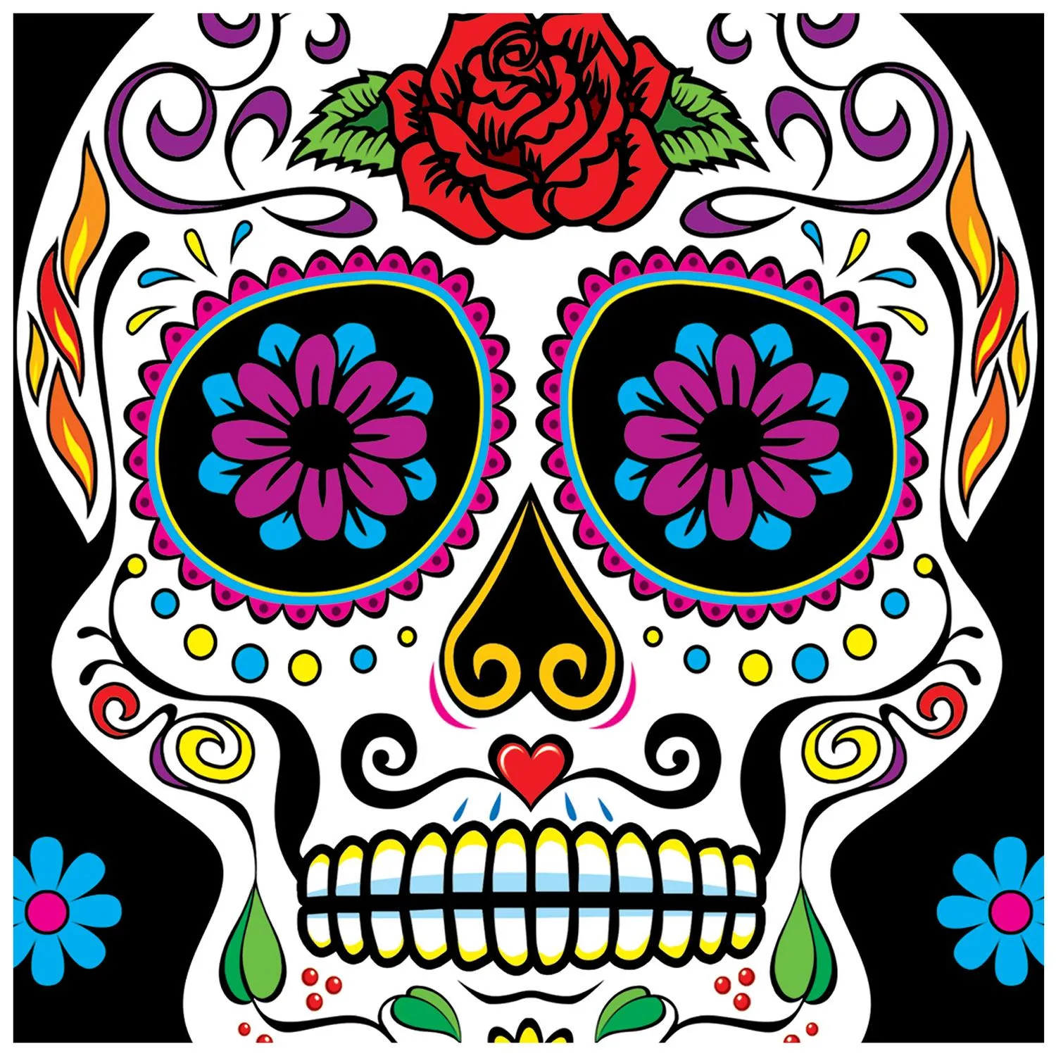 Day Of The Dead Cello Bags (25 per Package)