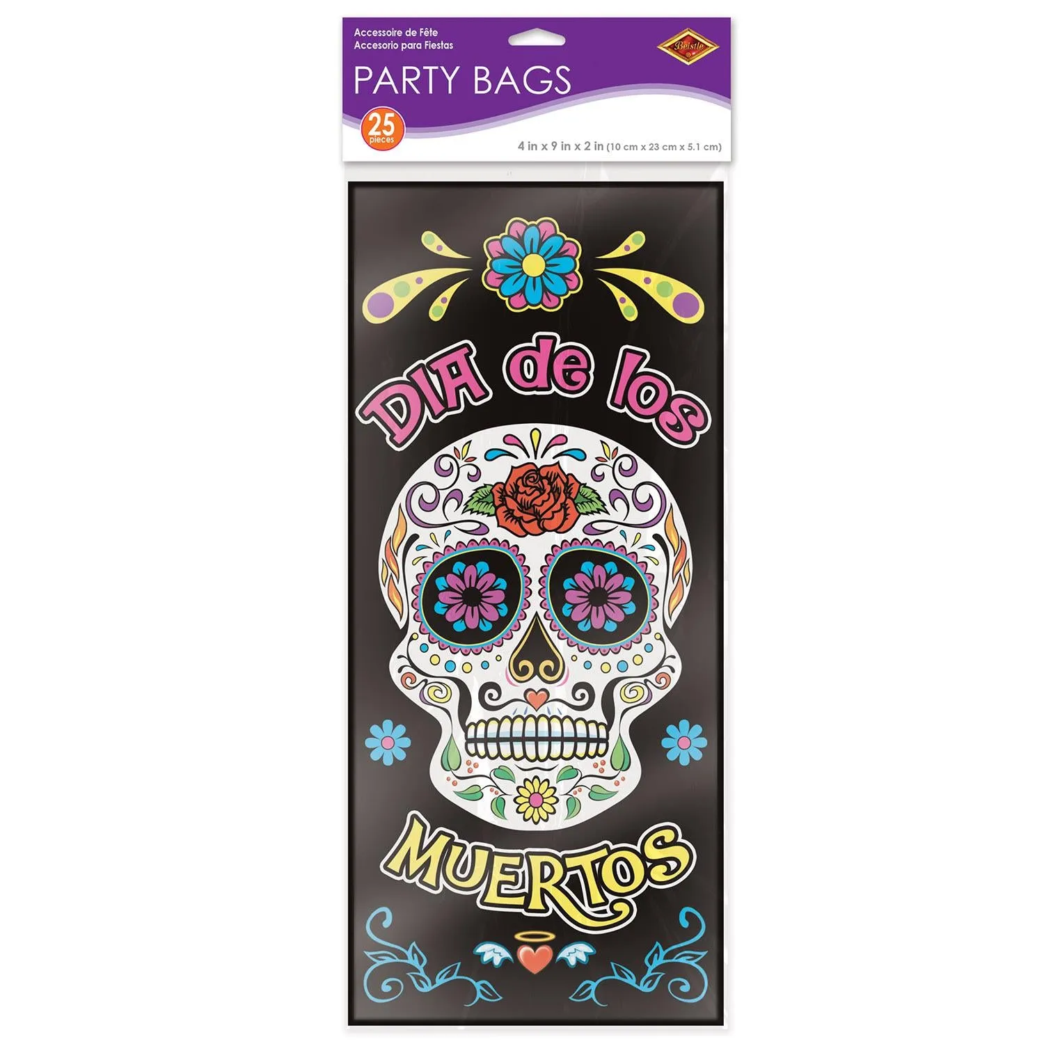 Day Of The Dead Cello Bags (25 per Package)