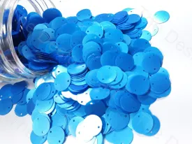 Electric Blue 2 Hole Plastic Sequins