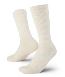 Everyday Merino Crew Socks Off White