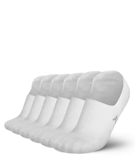 Flagship No Show Socks White 6-Pack