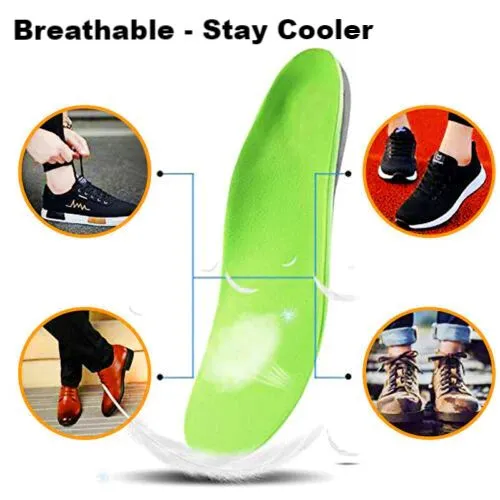FlexVybe™ Orthotic Shoe Inserts: Sports, Arch Support Insoles, Plantar Fasciitis/Flat Feet