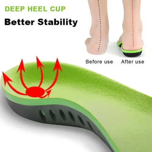 FlexVybe™ Orthotic Shoe Inserts: Sports, Arch Support Insoles, Plantar Fasciitis/Flat Feet