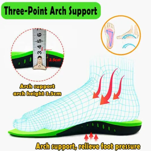 FlexVybe™ Orthotic Shoe Inserts: Sports, Arch Support Insoles, Plantar Fasciitis/Flat Feet