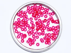 Fuchsia Pink Center Hole Bowl Plastic Sequins- 5 mm