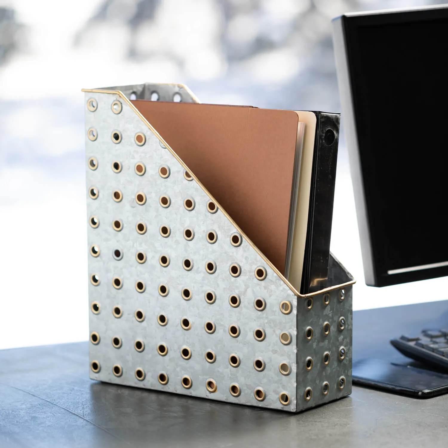 Galvanized Industrial File Folder