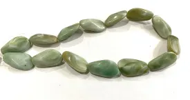 Green Marble Uneven Plastic Beads