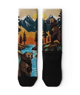 Grizzly Bear Crew Socks