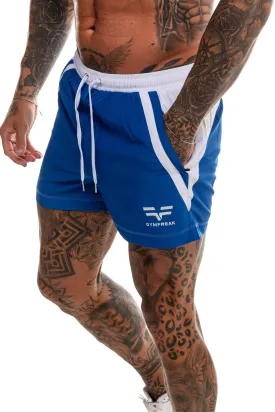 GymFreak Mens Pro Shorts - Blue - 3.5 inch