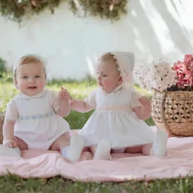 Ivory & Pink Tulle Dress Set
