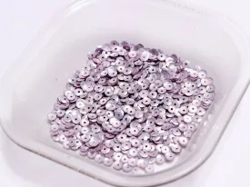 Lavender Center Hole Flat Circular Plastic Sequins