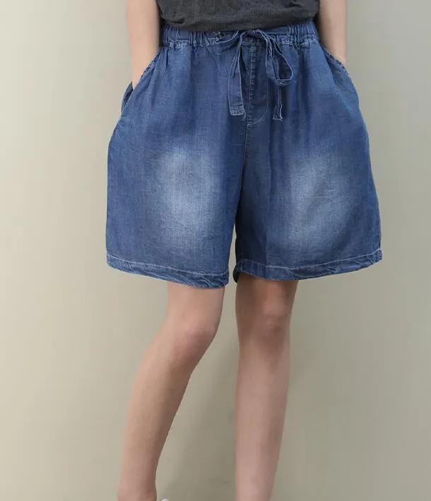 Loose Denim Cotton Pants Summer Women Shorts