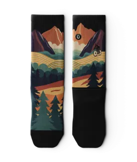 Meandering Crew Socks