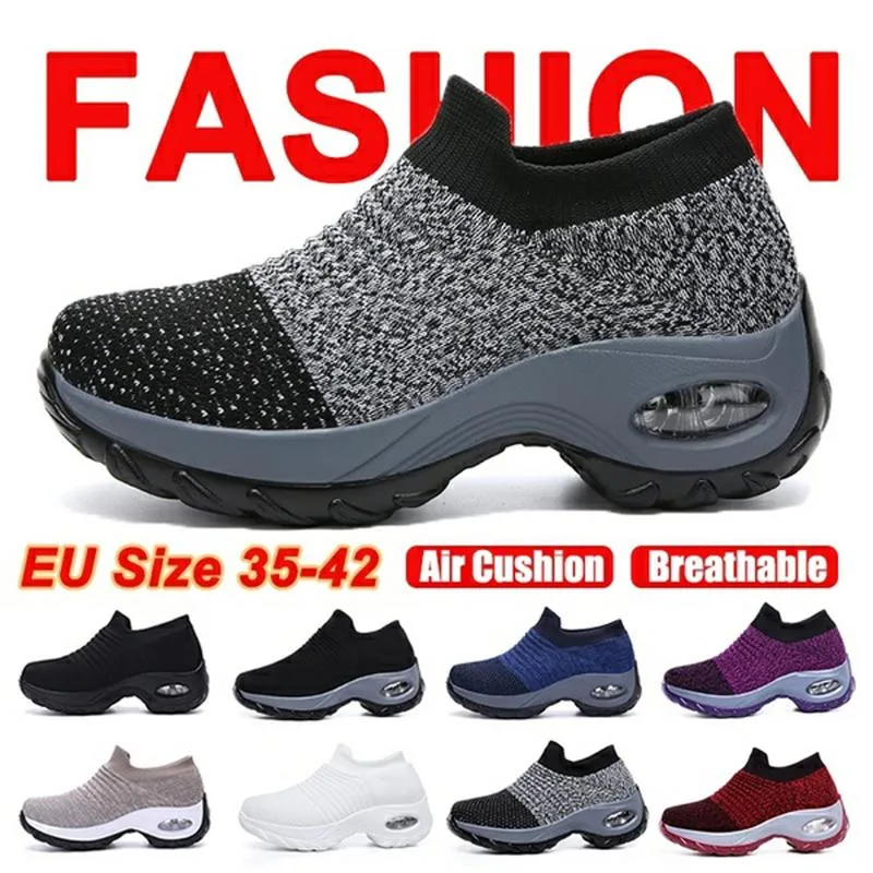 Mesh slip on sneakers for women comfort shoes for walking air cushion