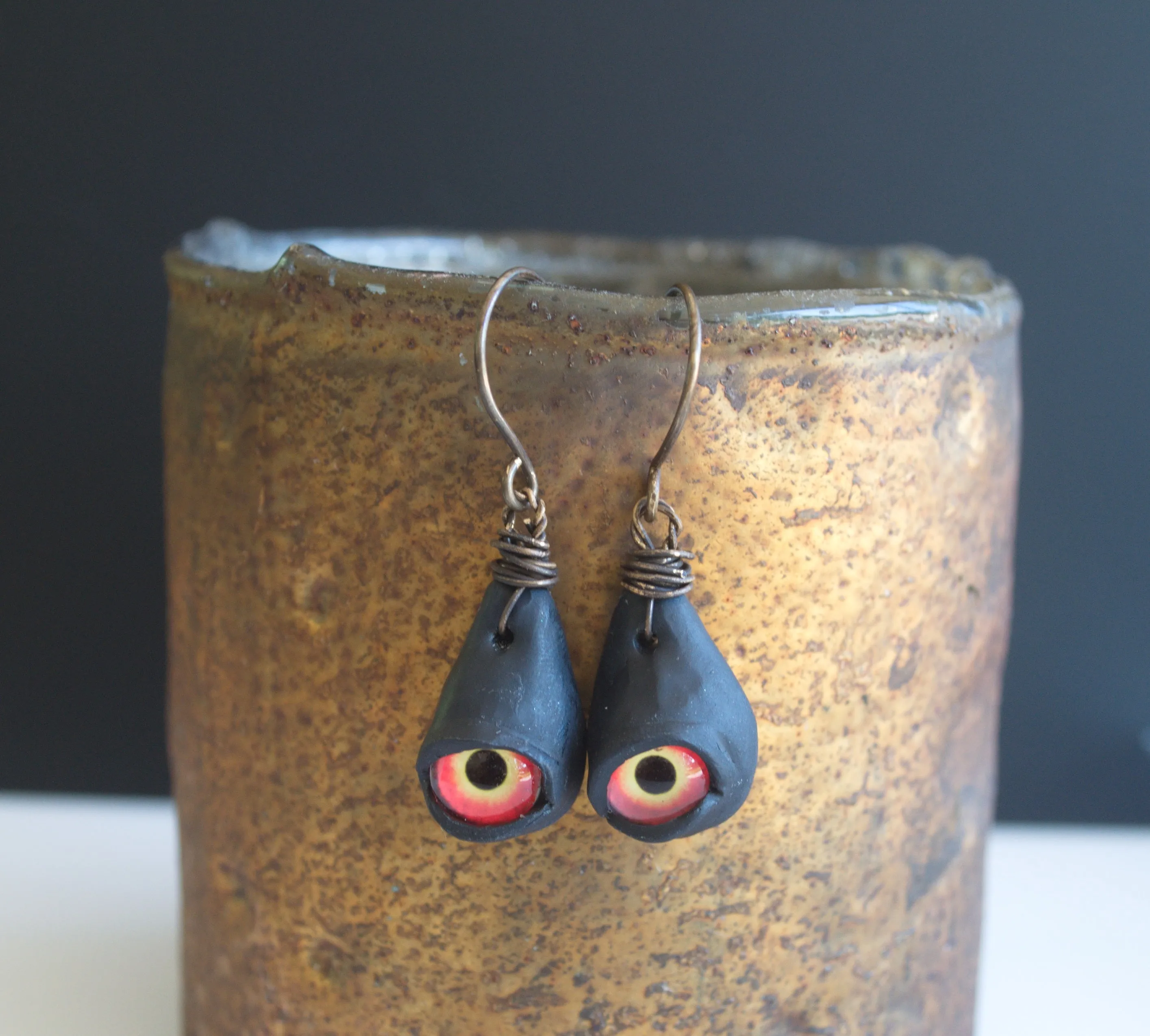 Monster Eye earrings from Nova Leigh Walker