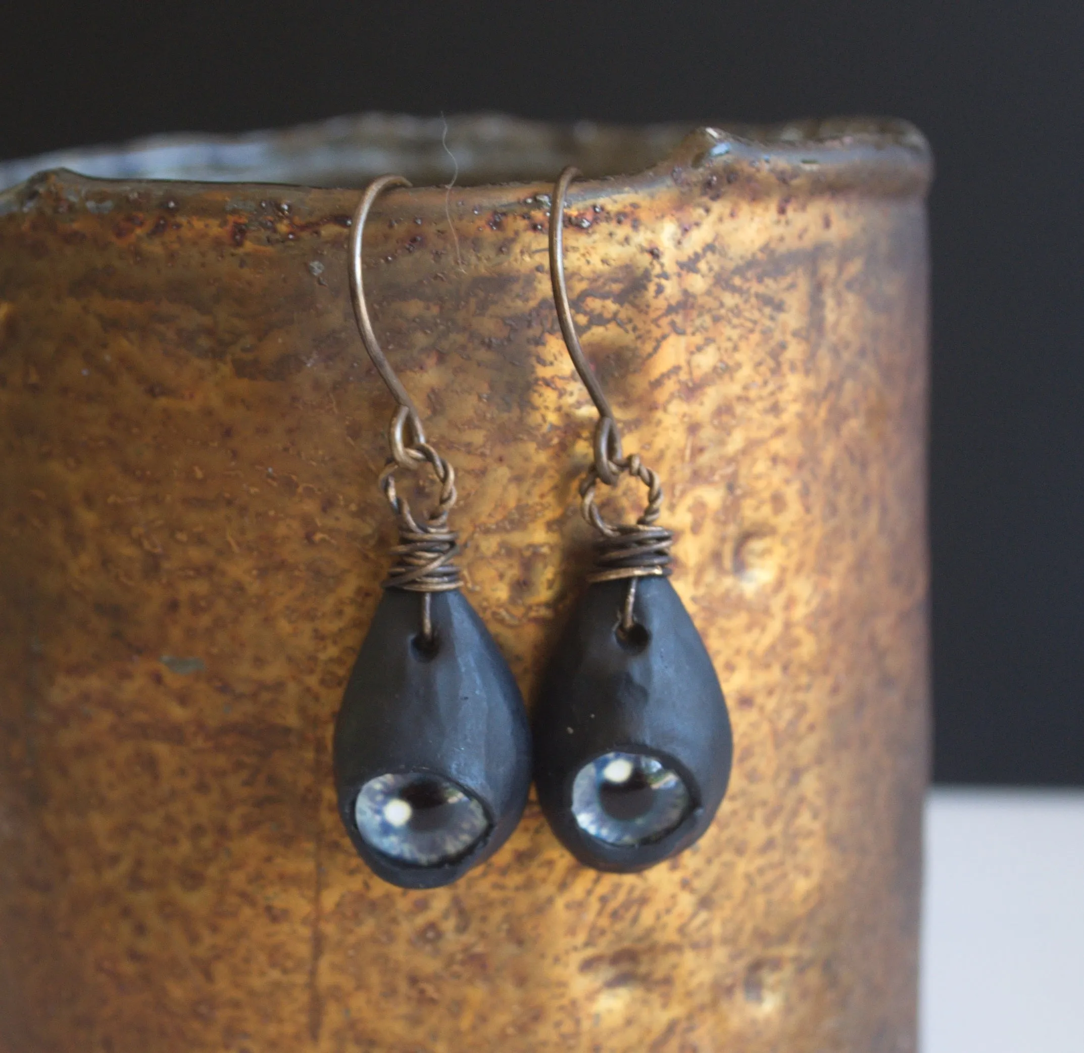 Monster Eye earrings from Nova Leigh Walker