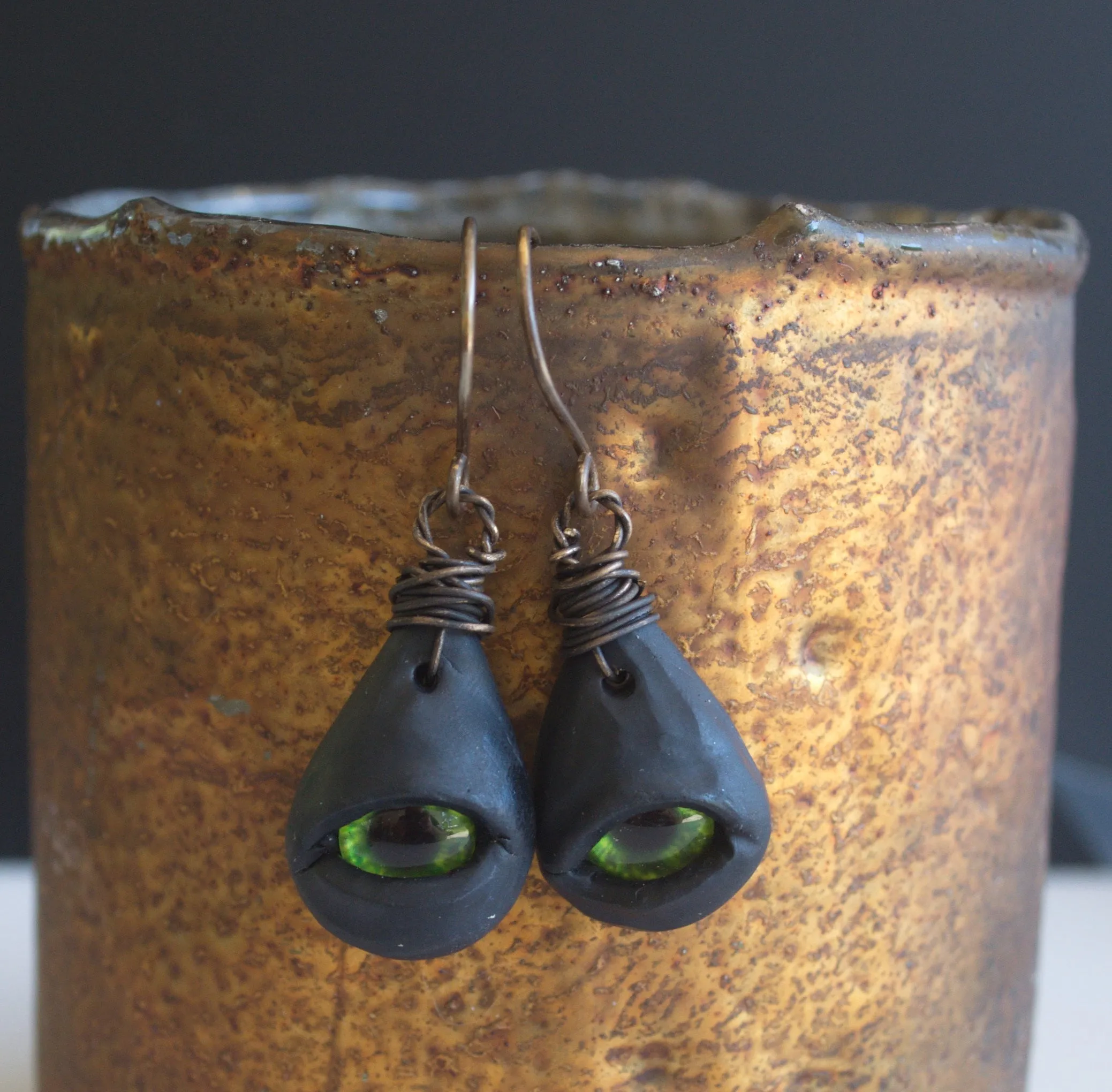 Monster Eye earrings from Nova Leigh Walker