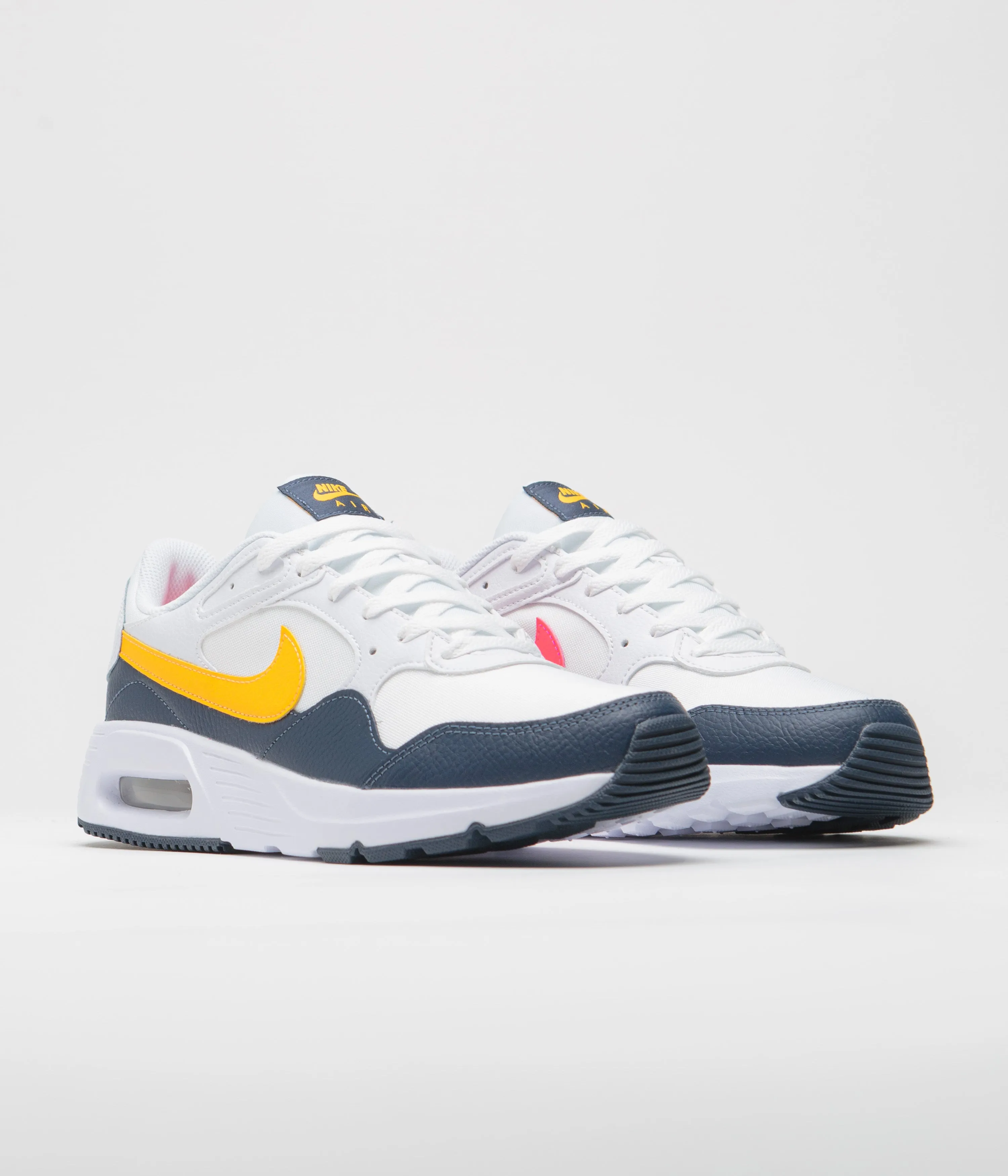 Nike Air Max SC Shoes - White / Laser Orange - Thunder Blue