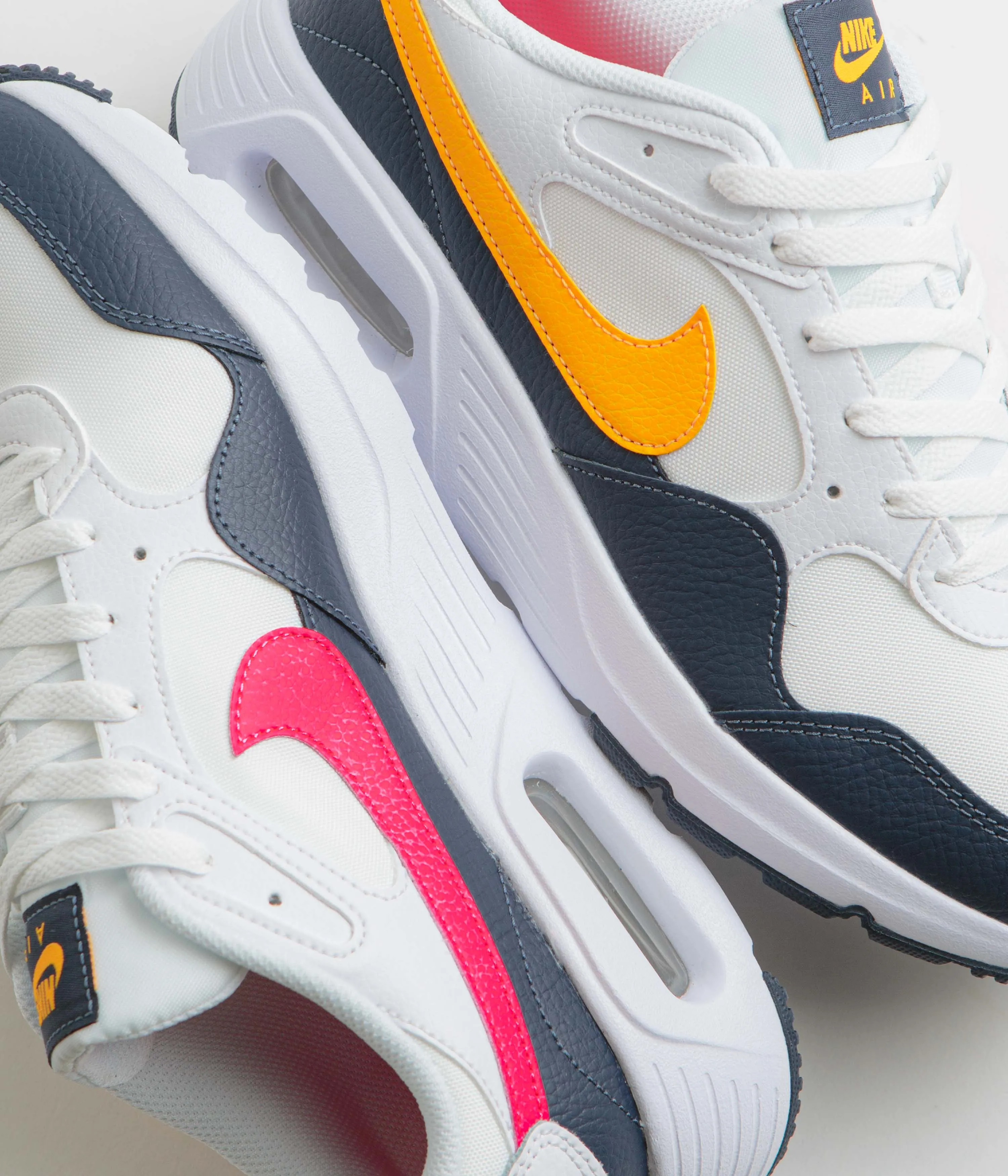 Nike Air Max SC Shoes - White / Laser Orange - Thunder Blue