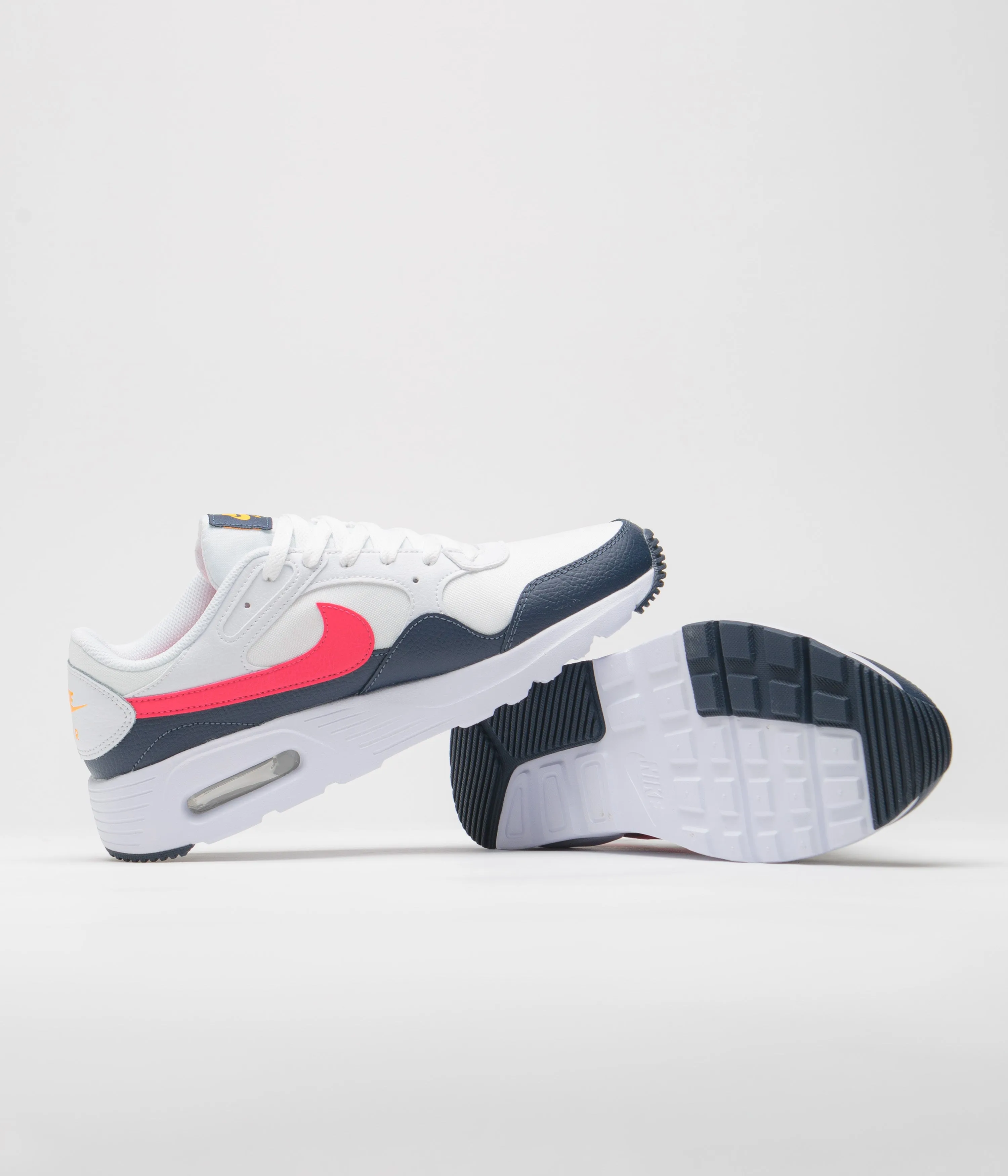 Nike Air Max SC Shoes - White / Laser Orange - Thunder Blue