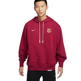 Nike FC Barcelona Dri-Fit Loose Fit Dark Red Zip-Up Hoodie