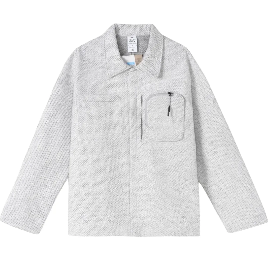 Nike Techi   Pack Grey Overshirt Jacket